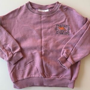 Zara Mauve Crew Neck Sweater